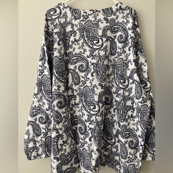 Sport Savvy Printed Interlock Top & French Terry Vest Set - Navy (sz 5X) A472299 - Picture 4 of 5